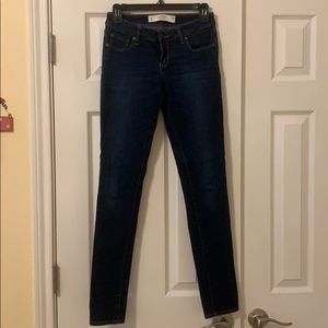 Abercrombie & Fitch dark wash Super Skinny Jeans